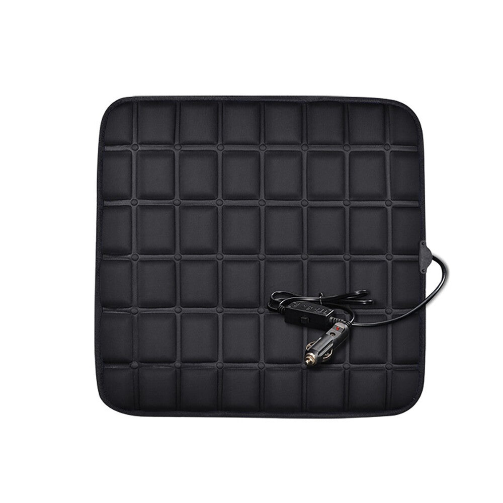 Universal Car Heated Seat Cushion Hot Cover Auto 12v Heater Warmer Pad Black