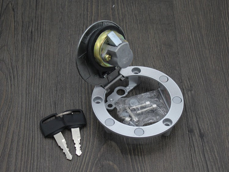 105mm Steel Motorbike Oil Tank Cap With 2 Keys Fuel Cap Motorcycle Gas Cover