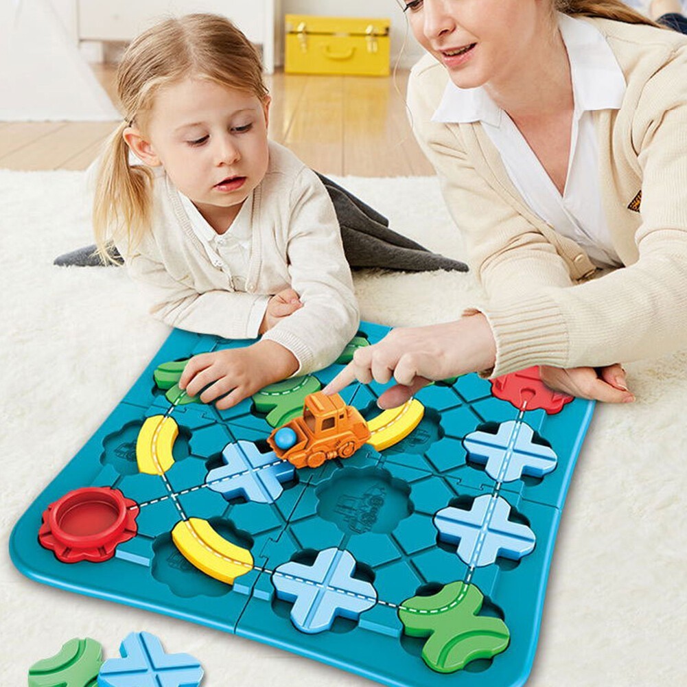 Kids Toys Montessori Toys Build-A-Track Brain Teaser Puzzles for Boys Girls