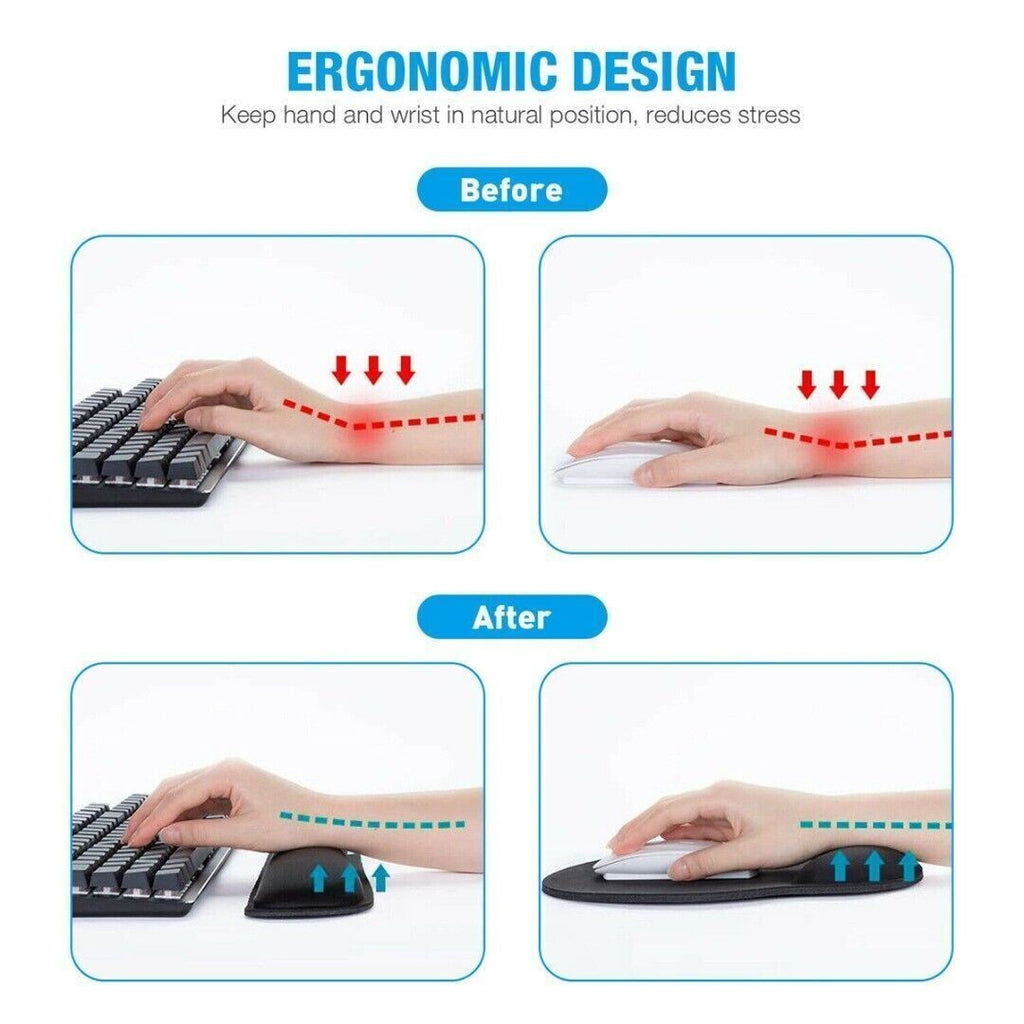 Mouse Pad Set Keyboard Wrist Rest Wrist Mat Ergonomic Keyboard Wrist Rest