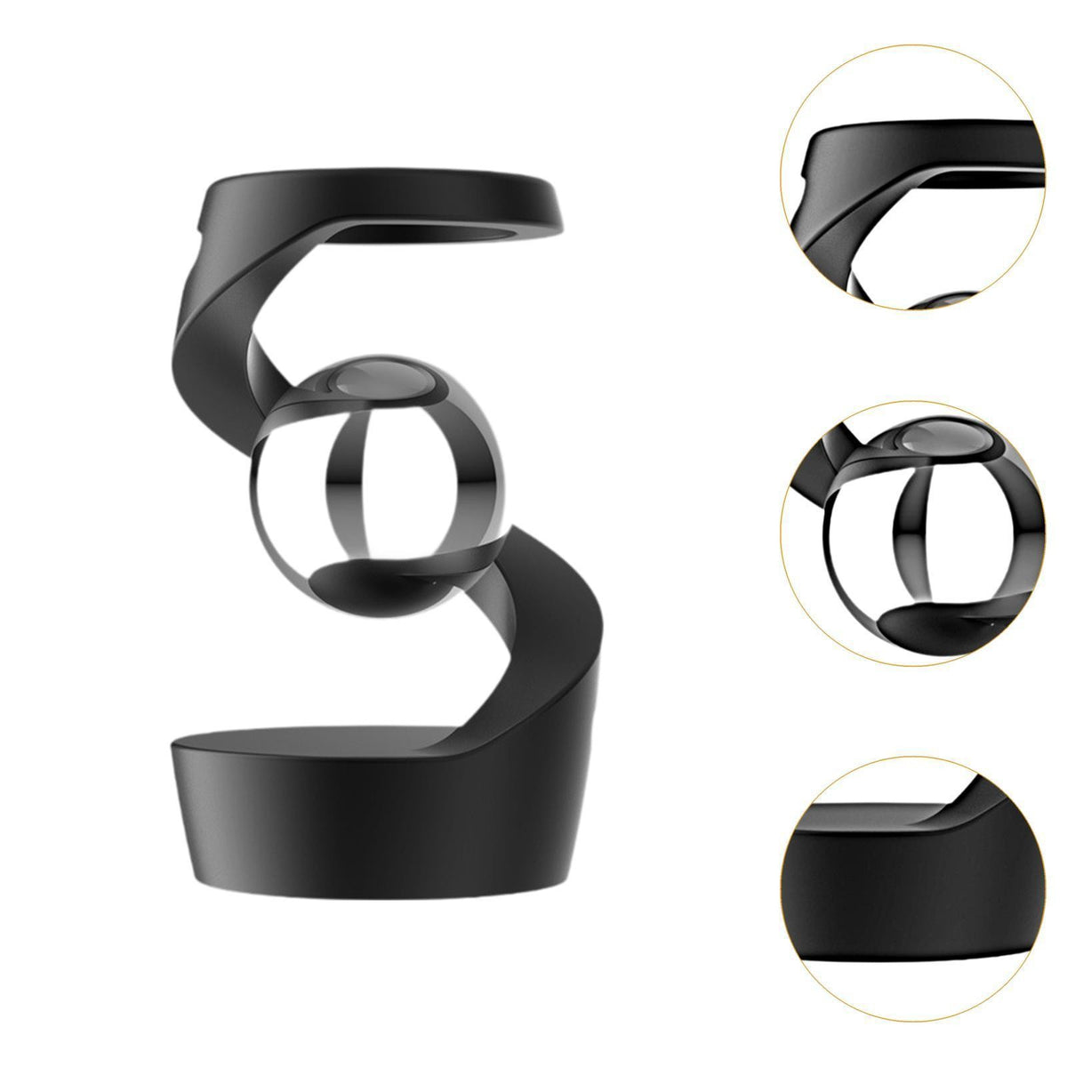 Gravity Defying Kinetic Desk Toy Metal for Adults Desktop Rotating Gyroscope