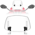 Motorcycle Spoiler Wind Screen Windshield Extension Deflector Extender Adjust UK