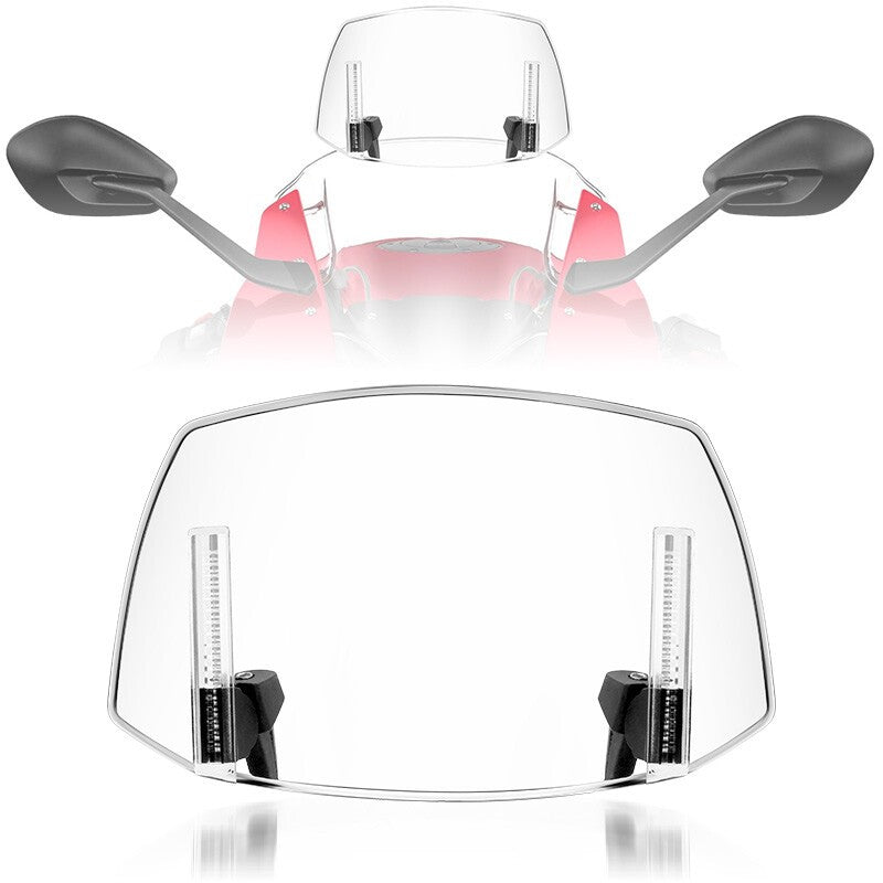 Motorcycle Spoiler Wind Screen Windshield Extension Deflector Extender Adjust UK