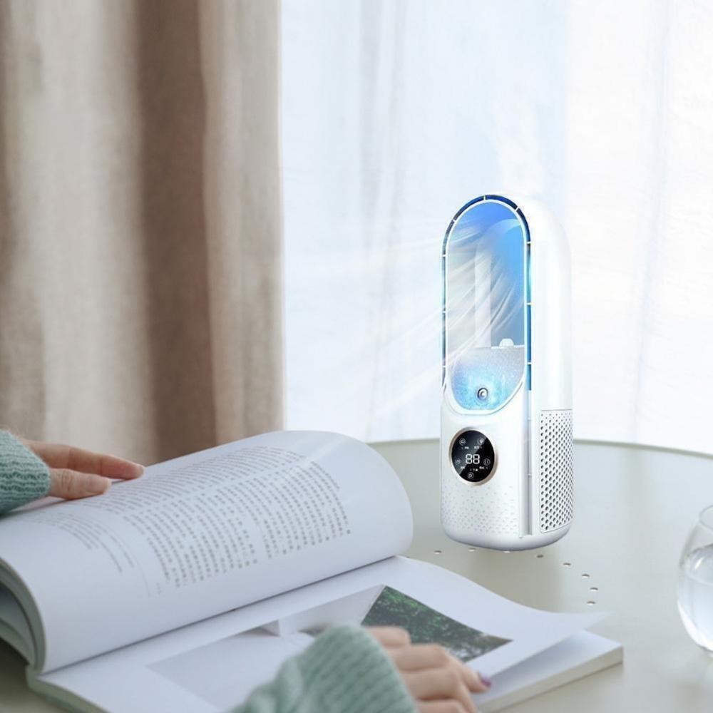 Portable Air Conditioner Cooling Fan, Mini Air Conditioning Unit Quiet 6 Speed