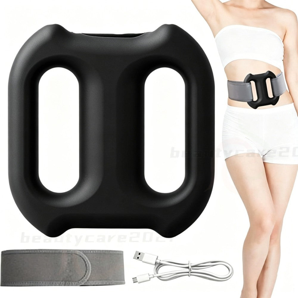 Full Body Vibration Fascia Ring Massager Rechargeable Fat Burning Belt 3 Modes