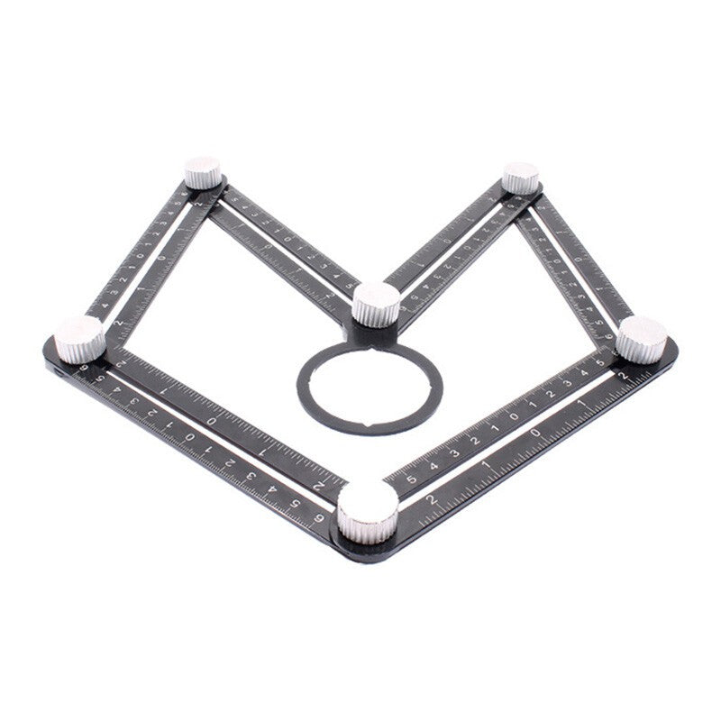 Universal Alumium Alloy Ruler Multi Angle Measuring Template Tool UK