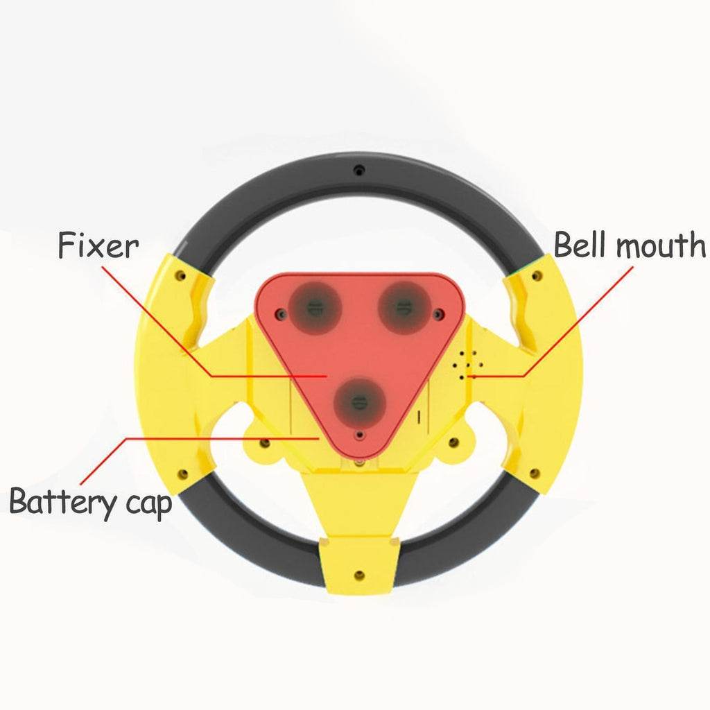 Toy Car Controller Kids Steering Wheel Toys Simulated Sound Driving Pretend Play