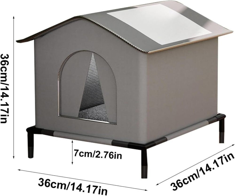 Outdoor Portable Pet Cat Folding House Waterproof Universal Hideaway Shelter UK