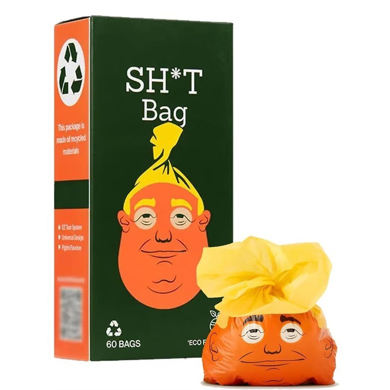 2026 Funny Dogs Poop Bags SH*T Bag 60 Count The Most Presidential Poop Bag UK