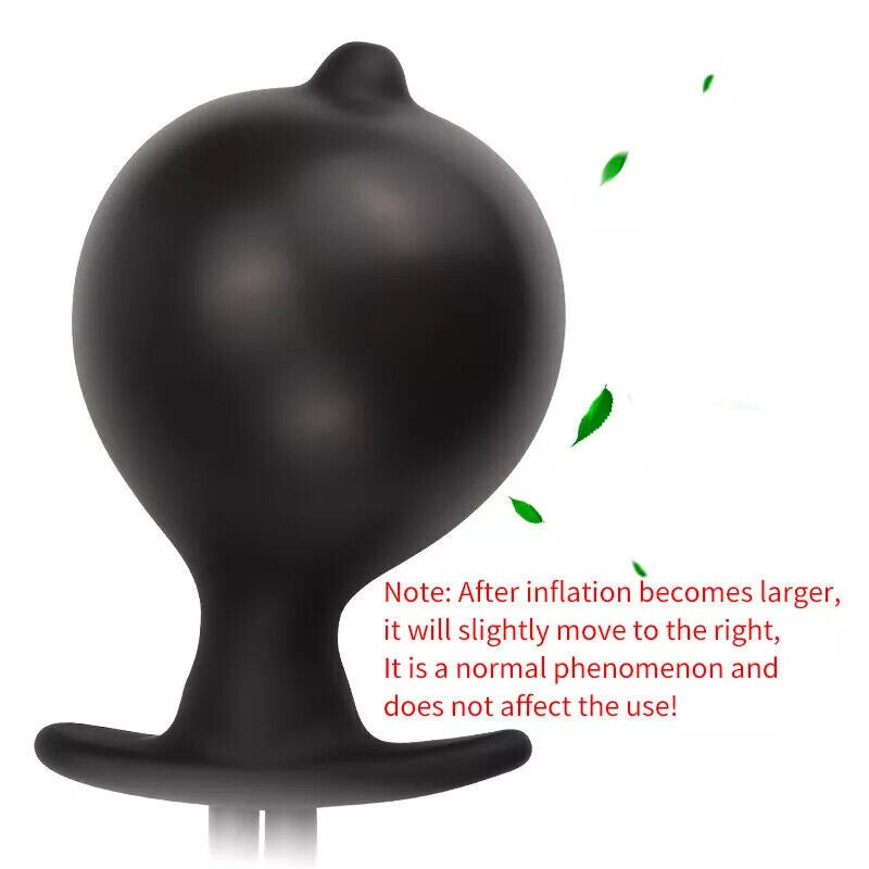 Pair of Inflatable Anal Enema Silicone Vaginal Dilator Pump Cleaner