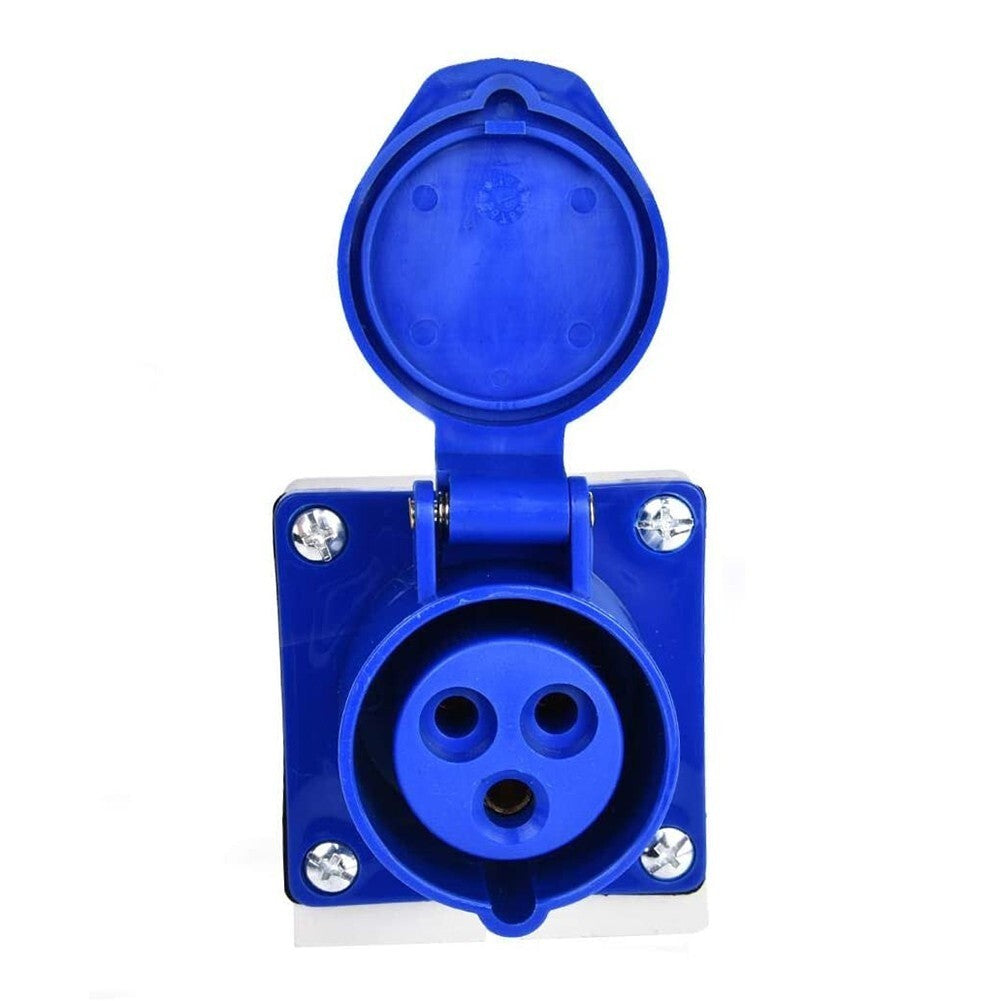 16 Amp 3 Pin Socket And Plug Wall-mounted 220-250V 16A Caravan Camper Van IP44