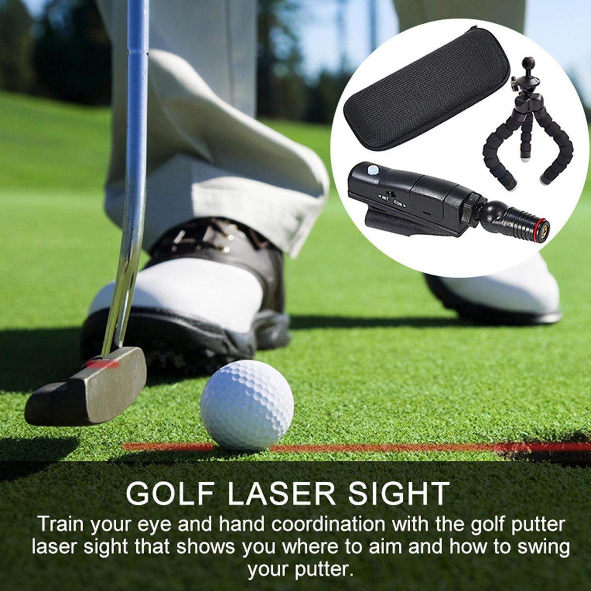 New Golf Putter Laser Sight Pointer Putting Training Aim Line Corrector