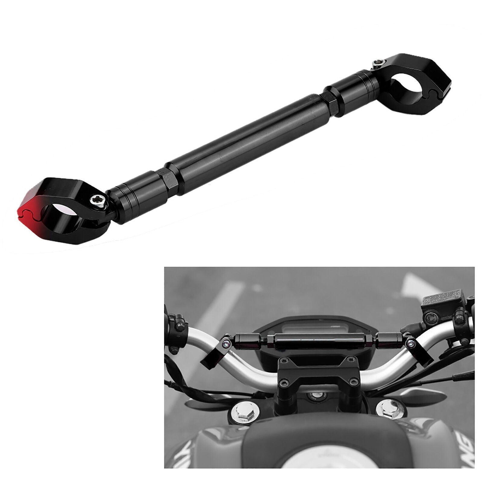 Motorcycle Motor Bike Handlebar Brace & Clamp Bar Crossbar Set Universal UK
