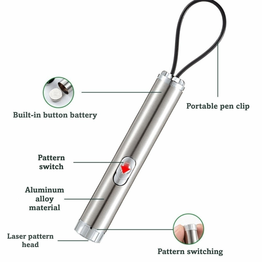 Portable Laser Cat Teaser Pen Infrared Cat Toy Pen Creative Pet Toy  Cat Play