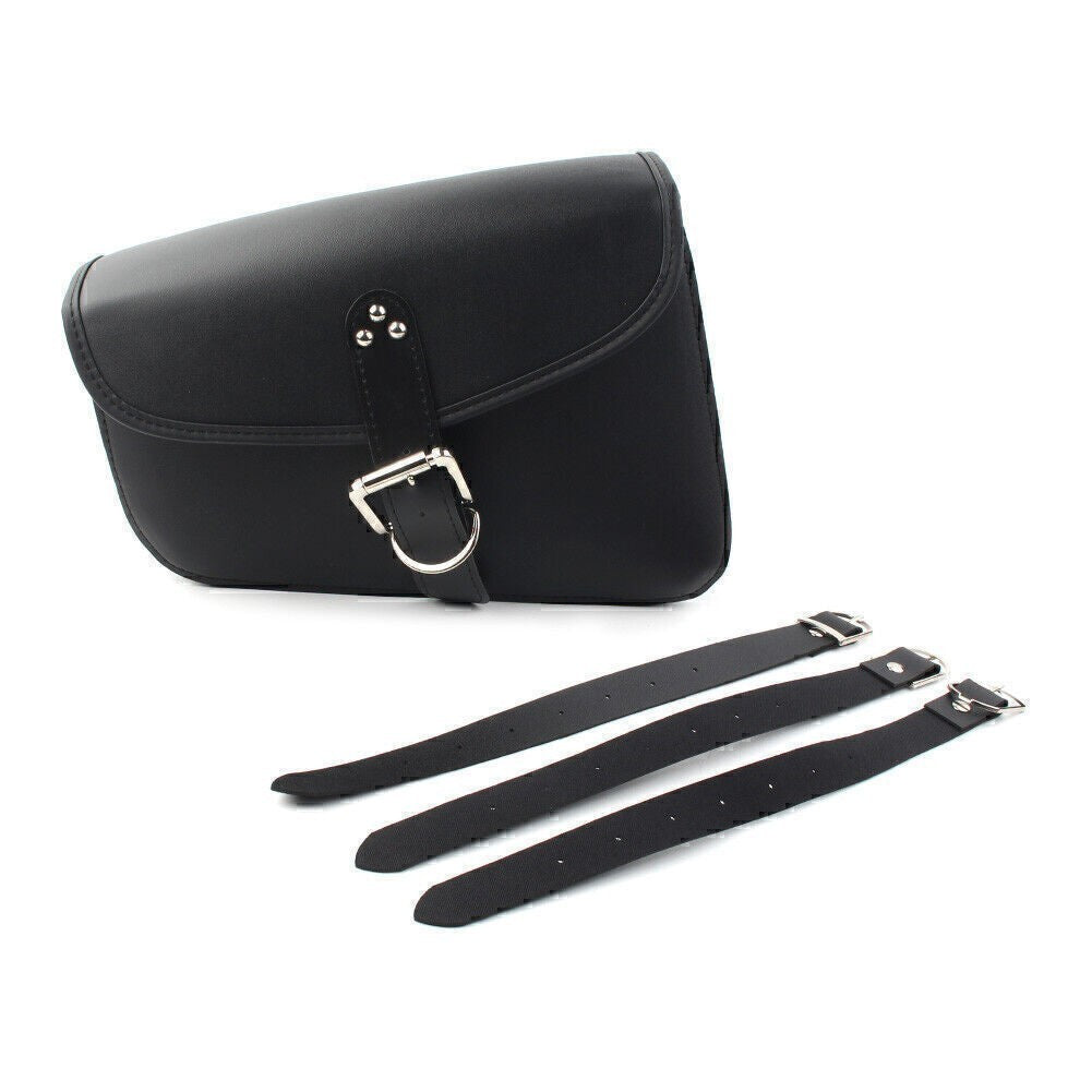 Left Side PU Leather Saddlebag Saddle Bag for Harley Sportster Iron 72 883 1200