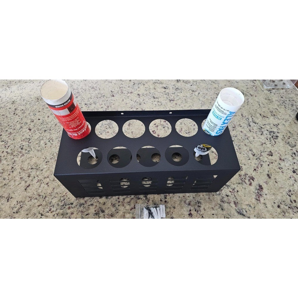 *11 Holes Silicone Sealant Tube Holder Mastic Caulk Storage Rack for Van Racking