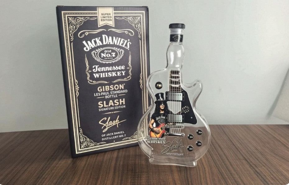 Guitar Shaped Bottle Tennessee Whiskey Bottle Rock Style Glass Decanter New
