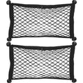 2Pcs Multifunctional Mesh Cargo Net Multi-pocket Organizer Small