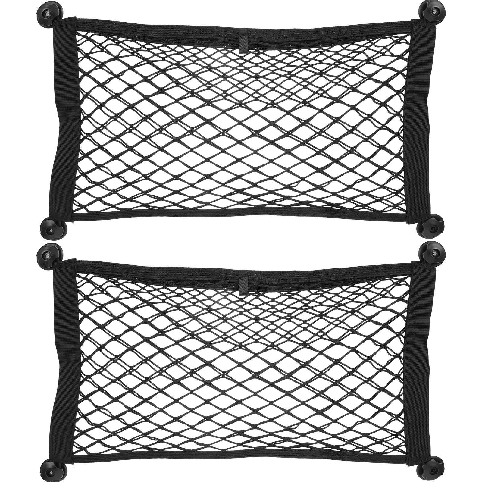 2Pcs Multifunctional Mesh Cargo Net Multi-pocket Organizer Small