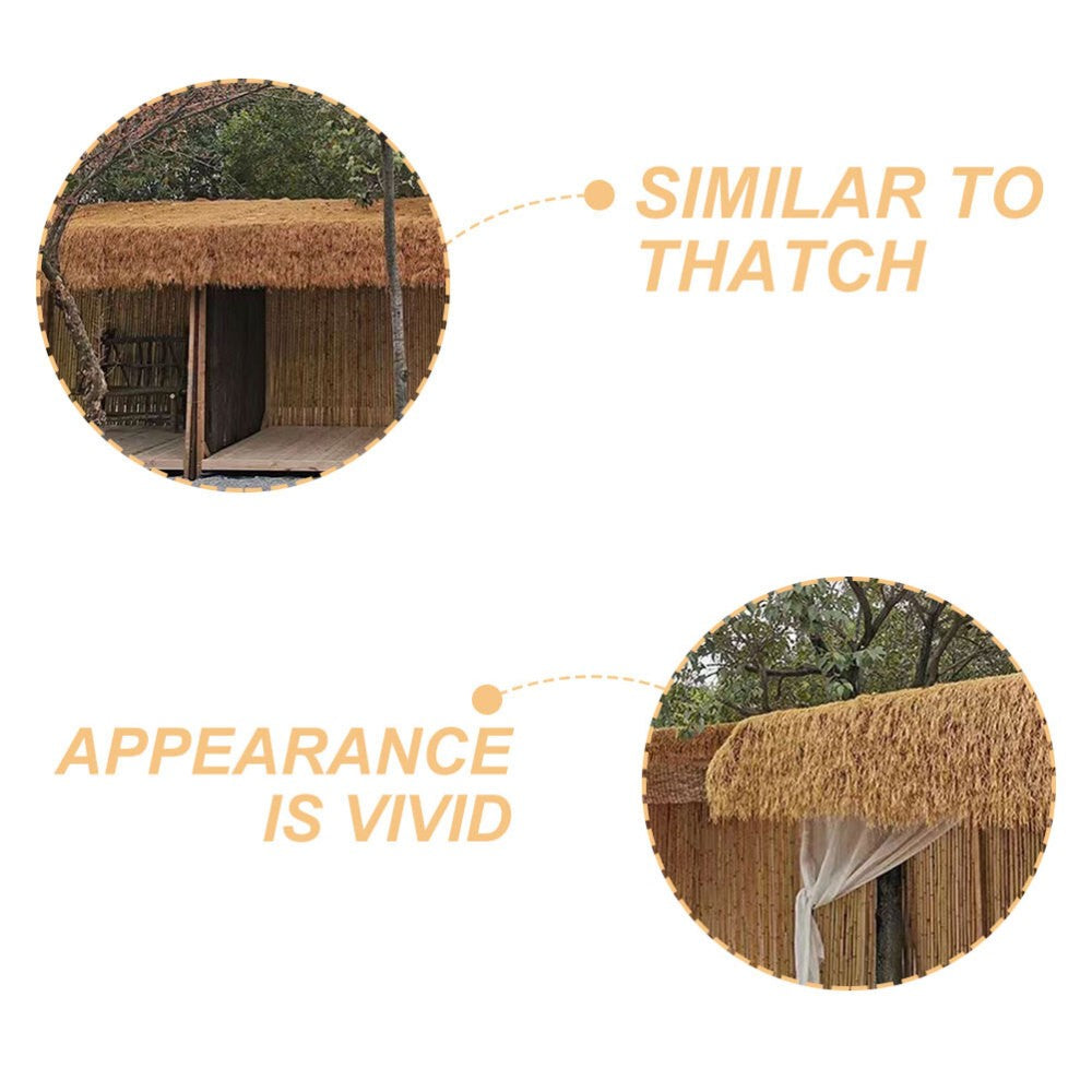 0.5*1M Thatch Roofing for Tiki Bar Artificial Straw Greenery Decoration