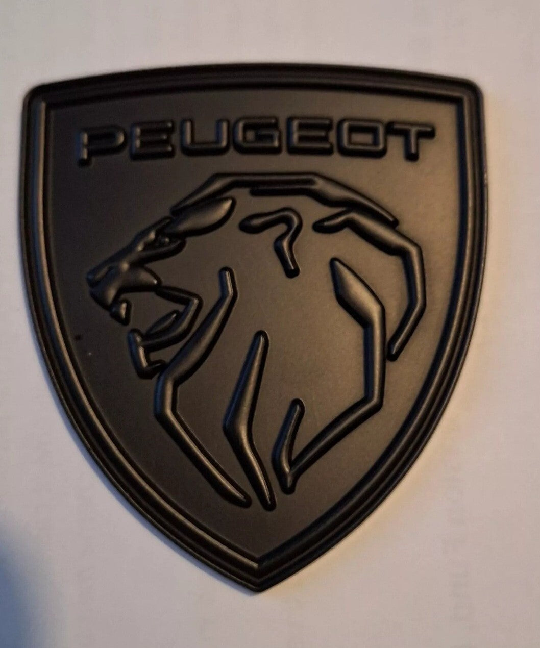 Peugeot Lion Metal Emblem Badge For Front Rear Or Sides Black New Style Fast UK