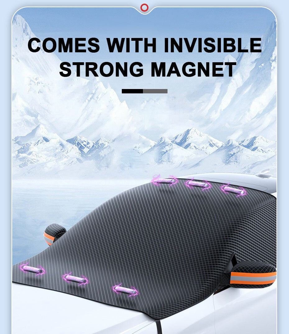 Magnetic Car Windscreen Cover Windshield Oxford Cloth Snow Ice Frost Sun UV Dust