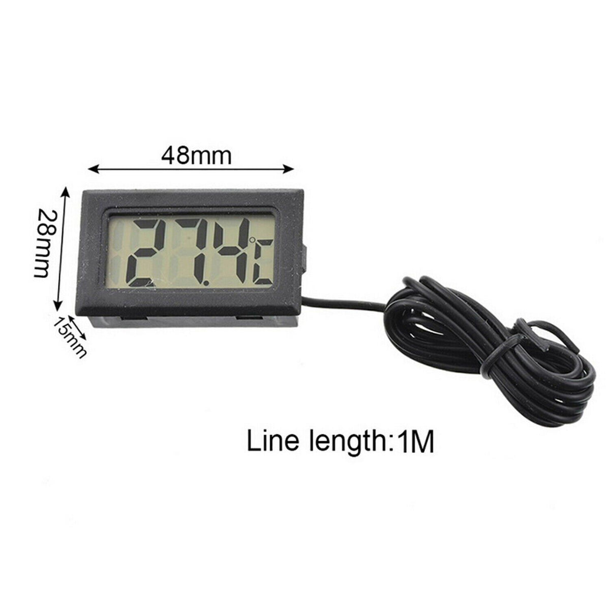 5x Digital LCD Thermometer Temperature Meter Gauge with Waterproof Sensor Probe