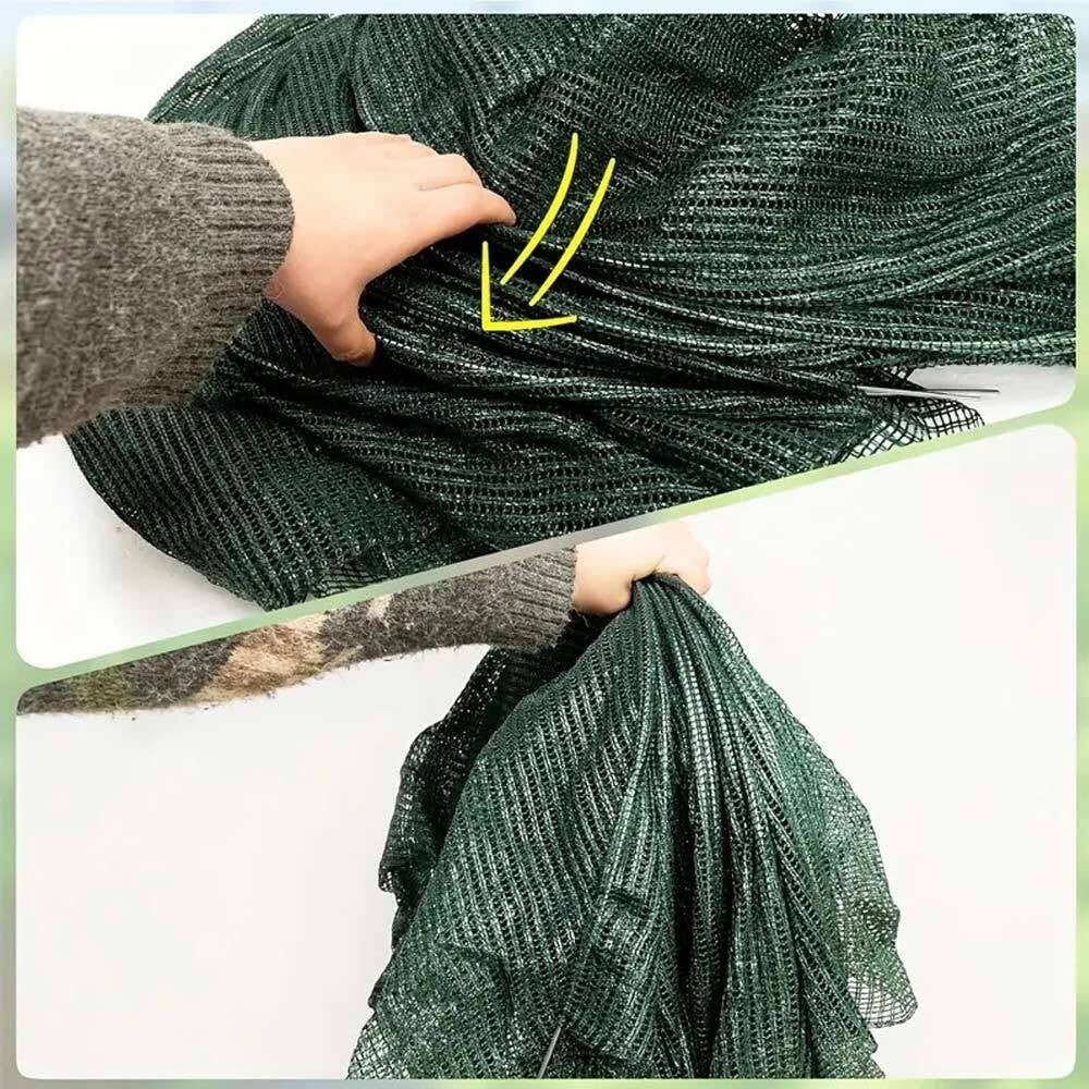 Garden Tunnel Shade Net Cover Portable Cloche Hoops for Balcony Yard Outside UK