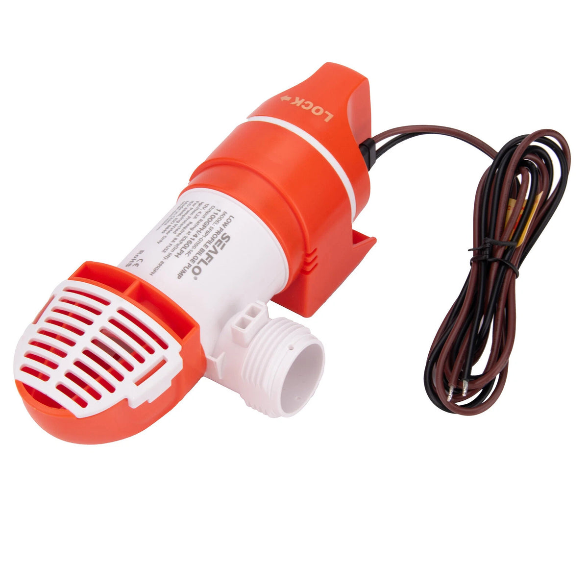 SEAFLO 1100GPH ilge Water Pump Manual Low Profile Boat Marine Narrow Space 12V