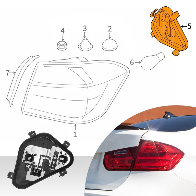 Left Rear Tail Light Bulb Socket Holder For BMW 3 Series F30 F31 F80 E90 E91