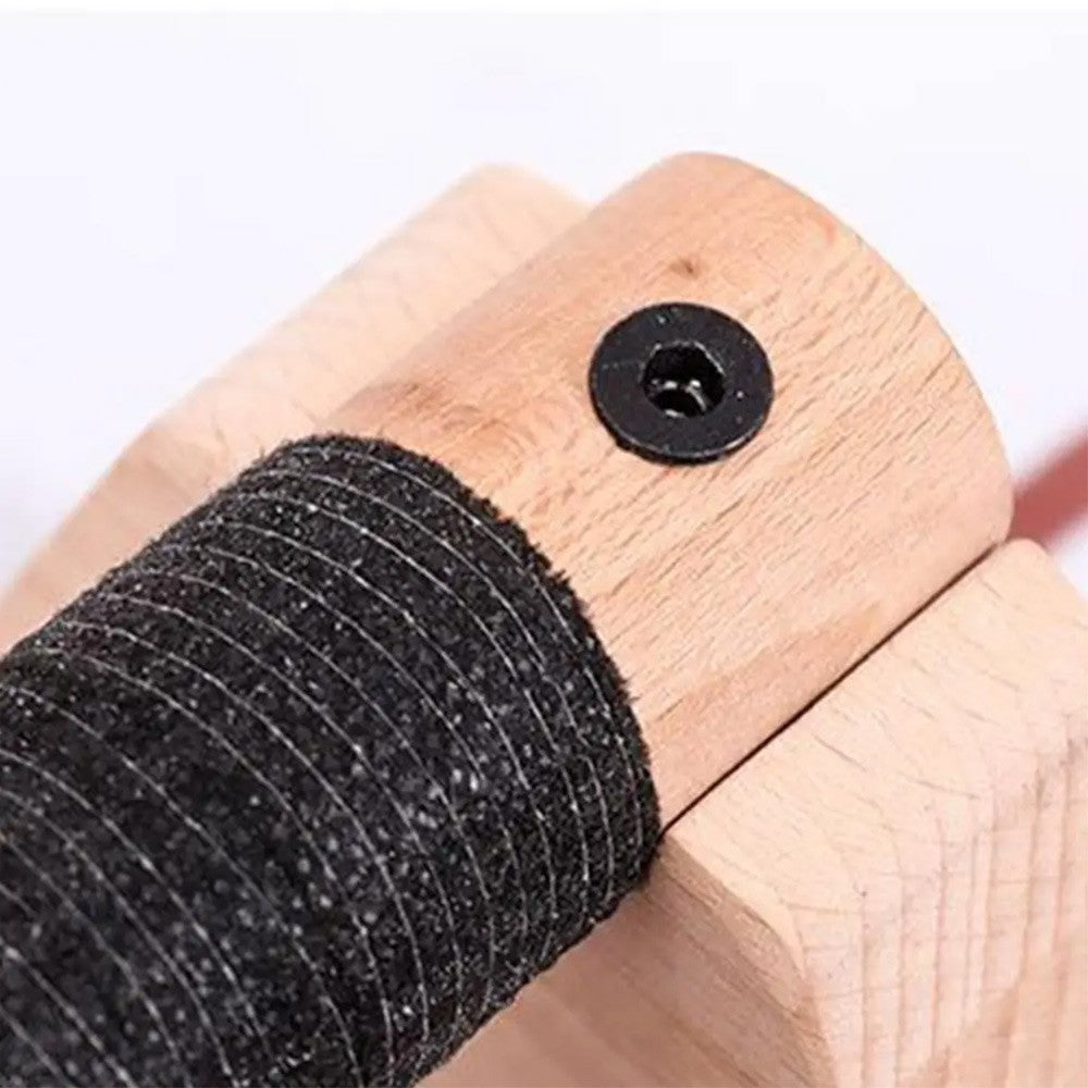 2x Push up Bars Stands Anti Slip Planks Handstand Training Wood Parallettes