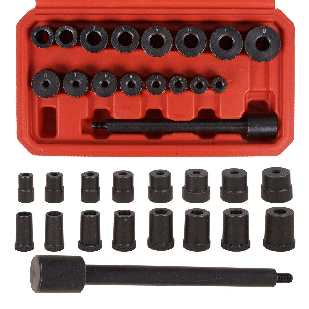 Clutch Alignment 17PCS Tool Kit Hand Bearing Transmission Tool with a Red Case