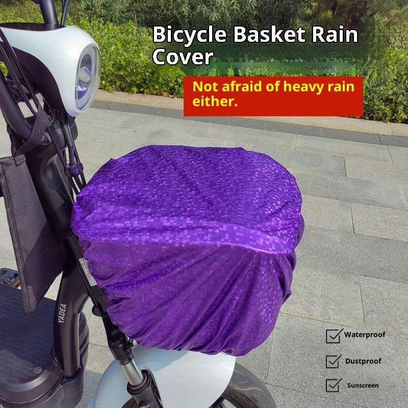 Electric Bike Front Basket Rain Cove Electric Scootermotorcycle Basket Cover