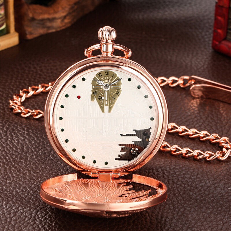 Steampunk Stars Wars Series Musical Pocket Watch Fob Chain Music Watches Gifts
