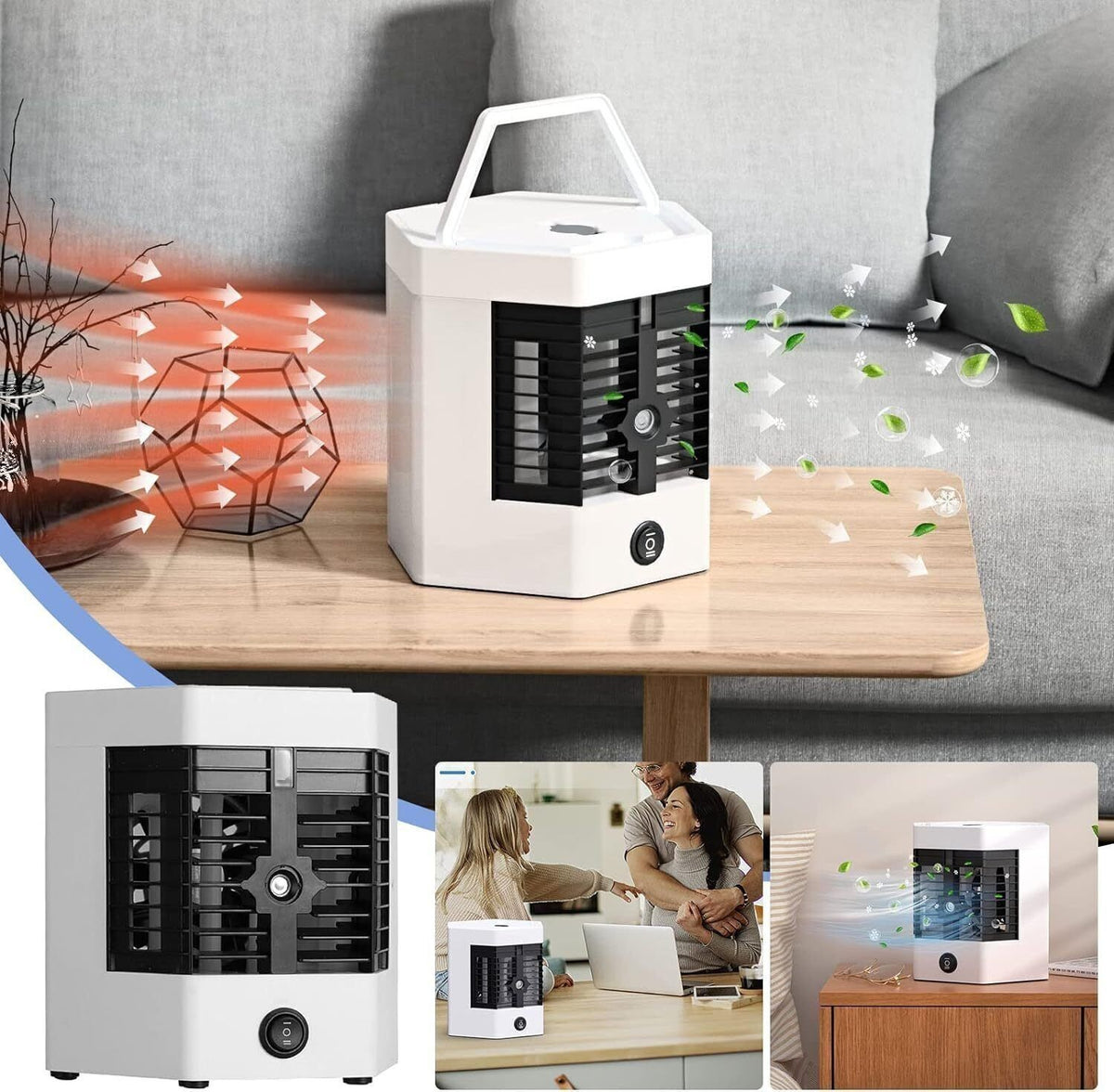 Air Cooler Fan Evaporative Ice Cold Cooling Air Conditioner Humidifier Portable-