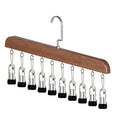 Upgraded Closet Organizer with 10 Clips-360°Swivel Multi-Hook Wardrobe Organizer