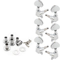 6pcs/lots Guitar String Inline Tuning Pegs Tuners Keys Machine Heads Metal UK