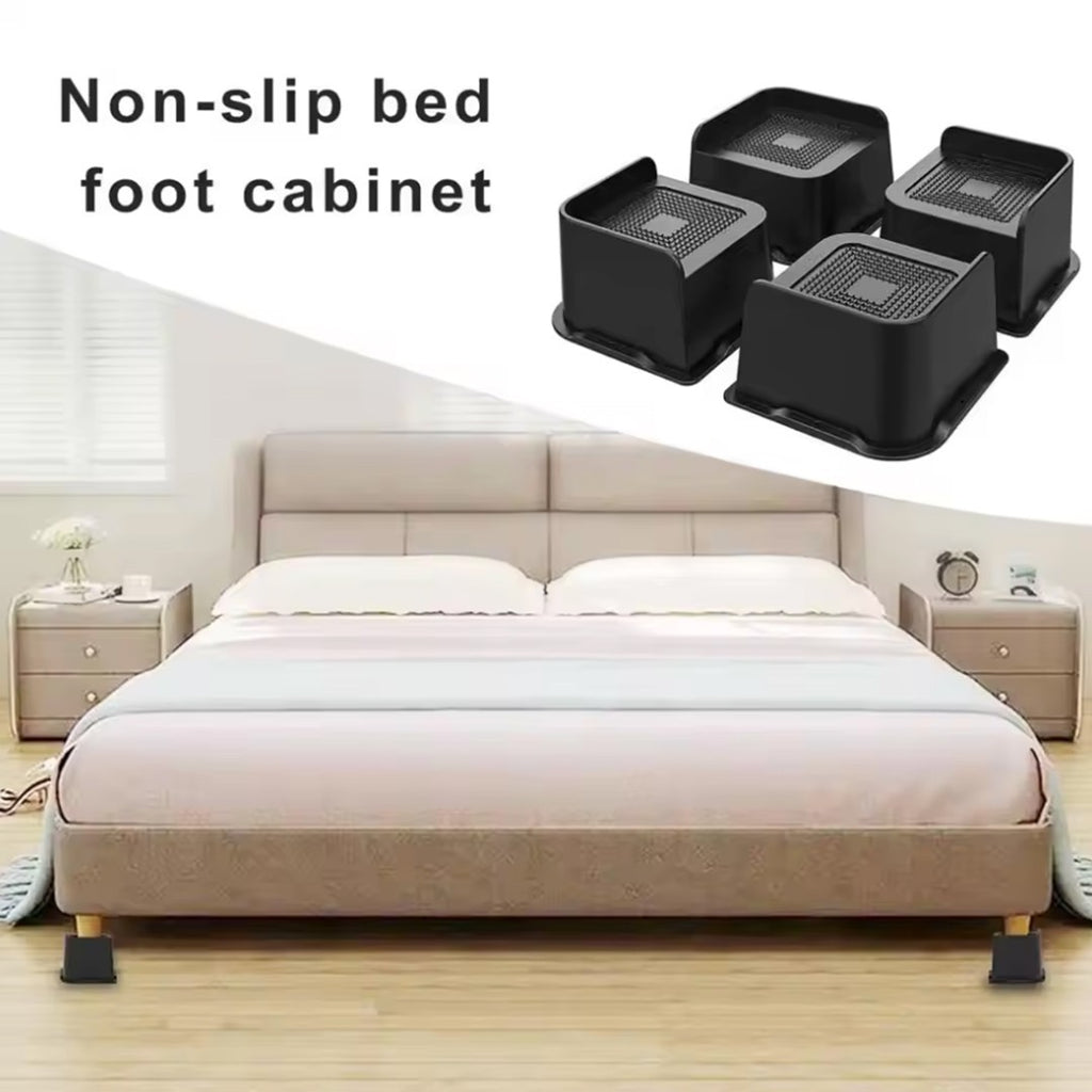 4 Pcs/Set 4 Inch Bed Risers Support Bed Lifter  Couch Sofa Table Chair Leg UK