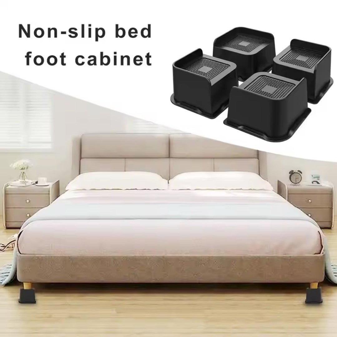 4 Pcs/Set 4 Inch Bed Risers Support Bed Lifter  Couch Sofa Table Chair Leg UK