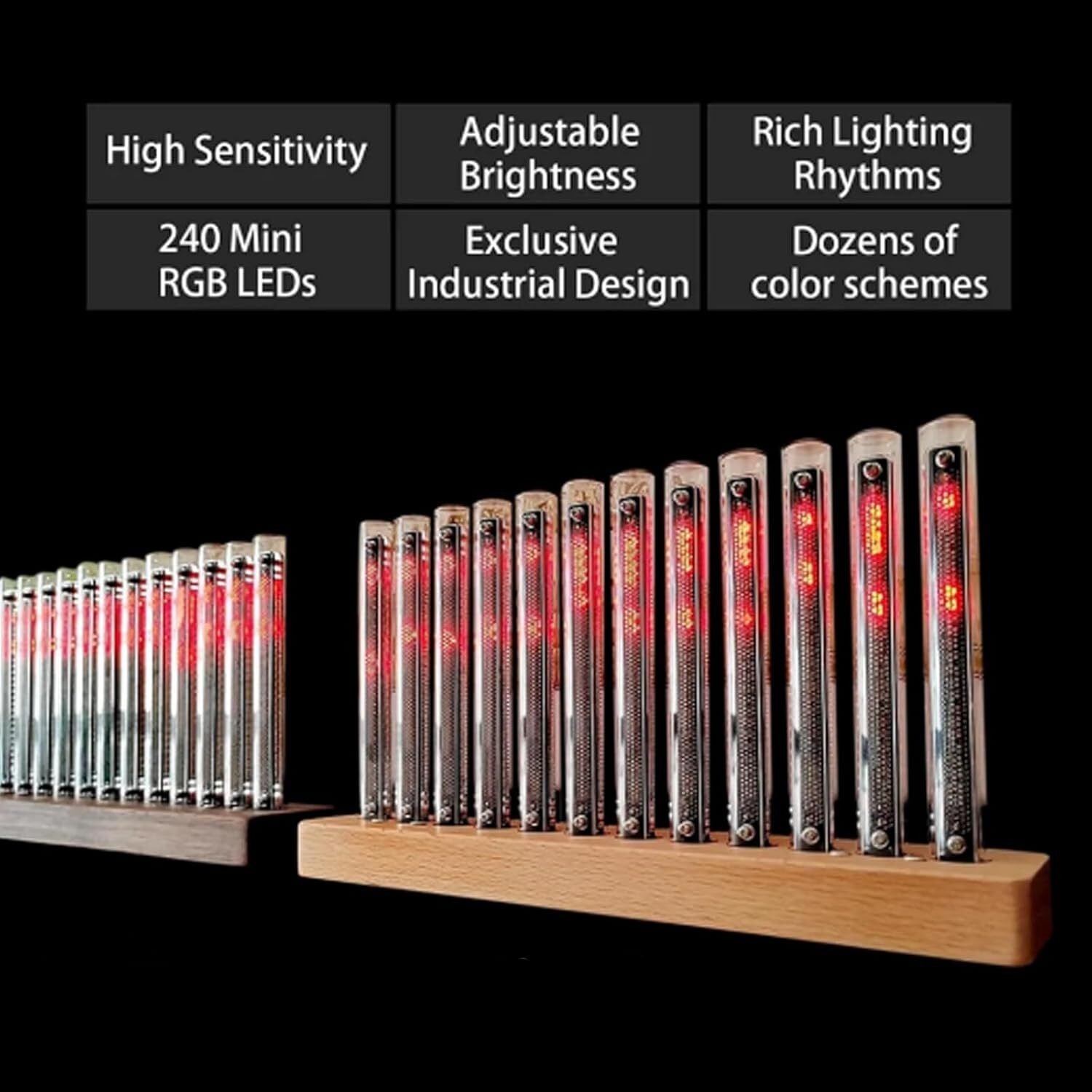 Colorful Music Rhythm Light LED Audio Spectrum Analyzer Sound Reactive Lamp