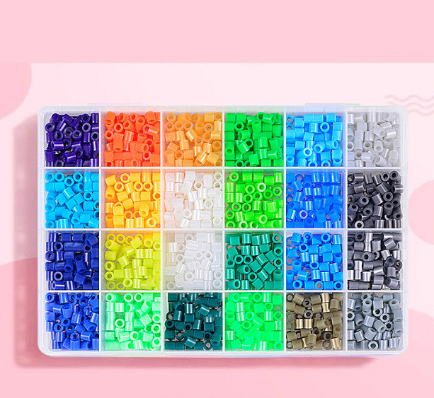 24/48/72 Colors Fuse Beads Kit 5mm Fusion Perler Beads for Crafts Handmade Kids