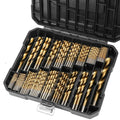HSS Drill Bit Set cw Metal Case 1mm-10mm Bits Metal Wood Plastic 99PC Kit