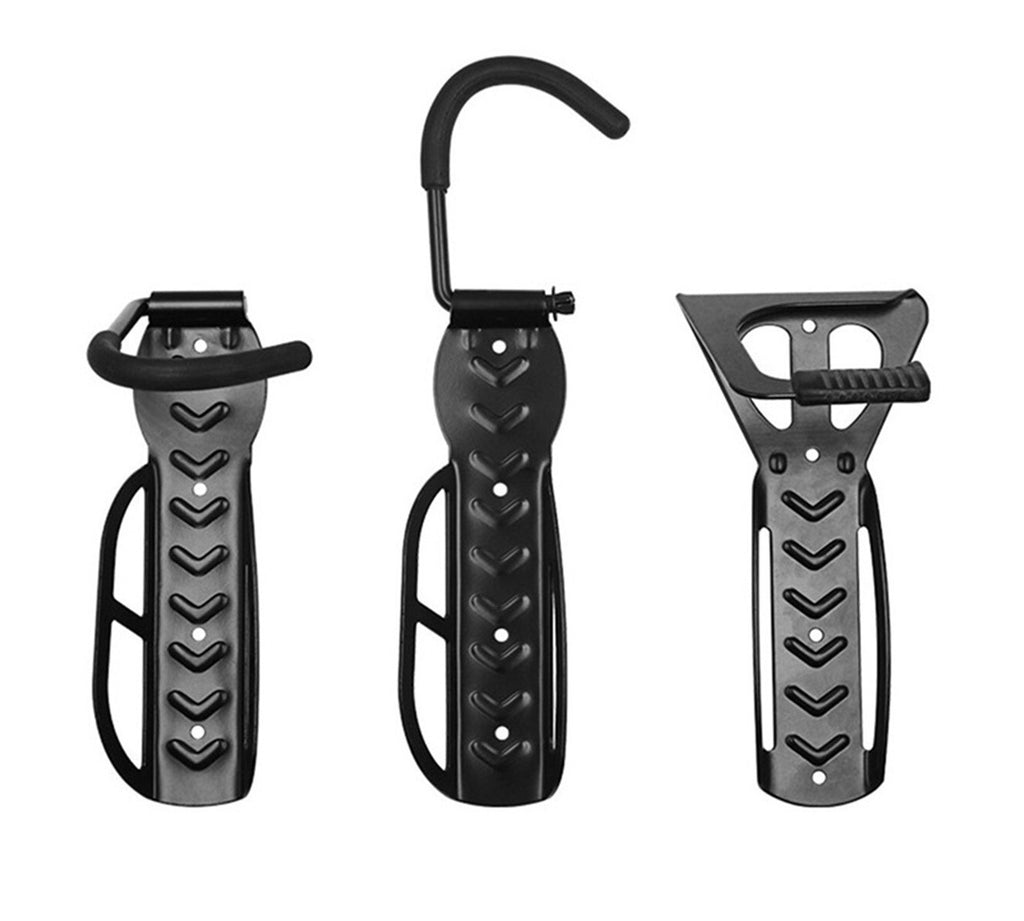 4x Bike Stand Storage Wall Mount Hook Steel Bicycle Rack Garage Hanger Holder