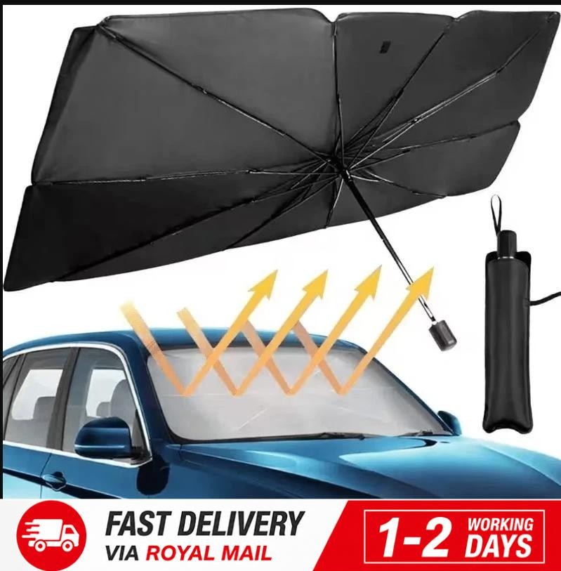 Car Windscreen Sun Shade Umbrella Front Cover UV Heat Reflective Visor Sunshade