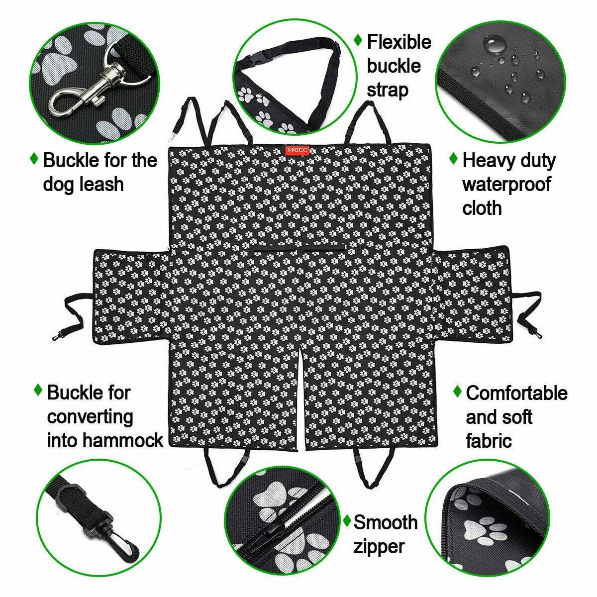 Pet Car Seat Cover Dog Safety Protector Mat Back Seat Hammock/Car boot liner