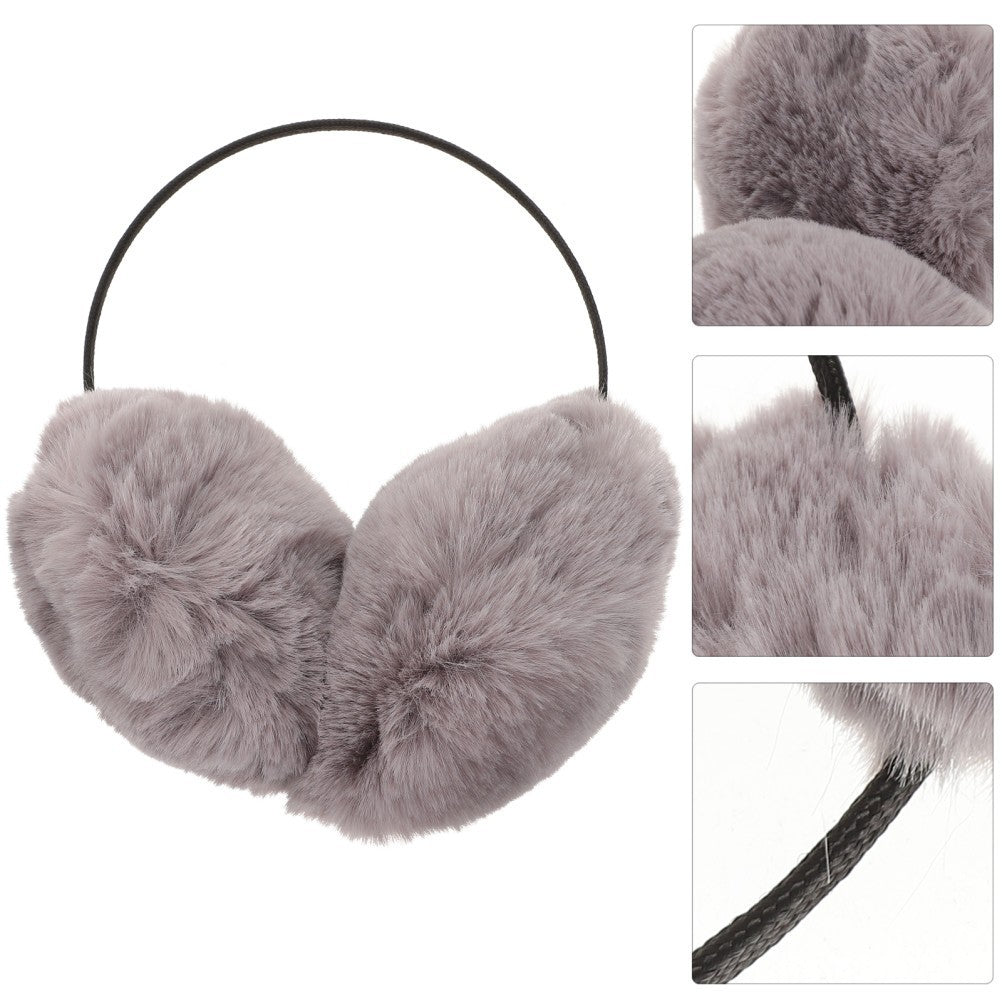Women Winter Ear Muff Faux Warm Earmuff Plush Ear Warmer Outdoor Cover