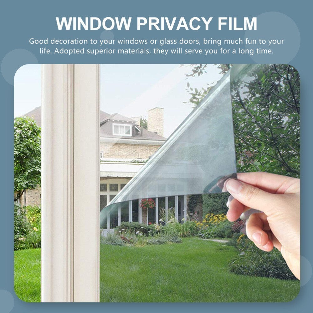Two Way Mirror Window Film Waterproof Removable Tint for Infinity Table & Office