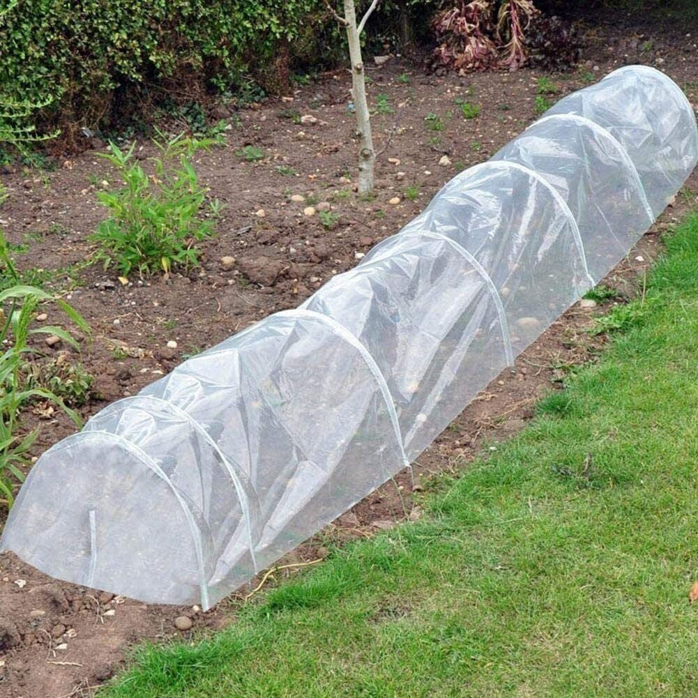 Heavy Duty Thick Clear Film Poly Tunnel Plastic Sheet Garden Greenhouse Cover UK