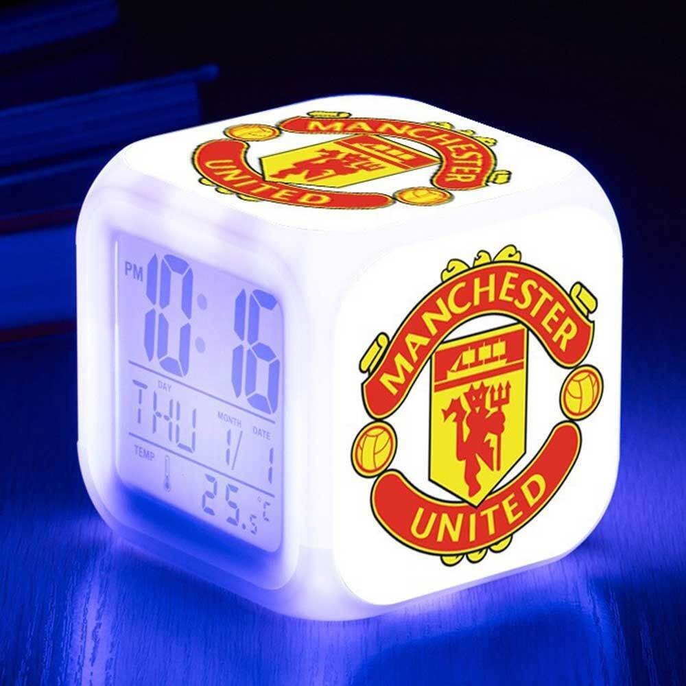 7-Colour Changing LED Night Light Digital Lamp Alarm Clock Great Gift Kids Boys