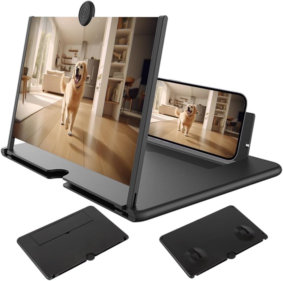 Screen Magnifier 2026 Version, 10-18 Inch 3D HD Mobile Phone Magnifier Screen